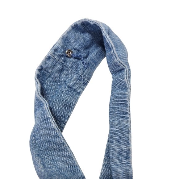 J. Crew Blue Denim Style Tank Top Wide Strap Size Small - Picture 9 of 13